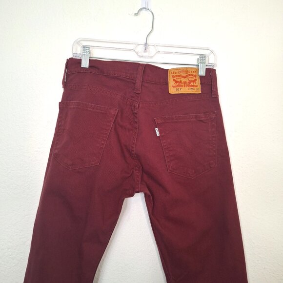 Levis 513 Mens Slim Straight Pants Jeans Sz 29 X 30 5 Pocket Open Brown Western - Picture 6 of 15